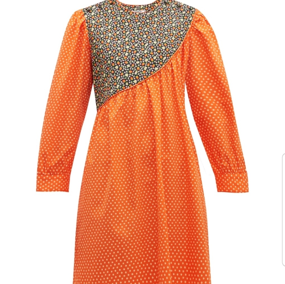 Batsheva DAISY/STRAWBERRY SASH DRESS